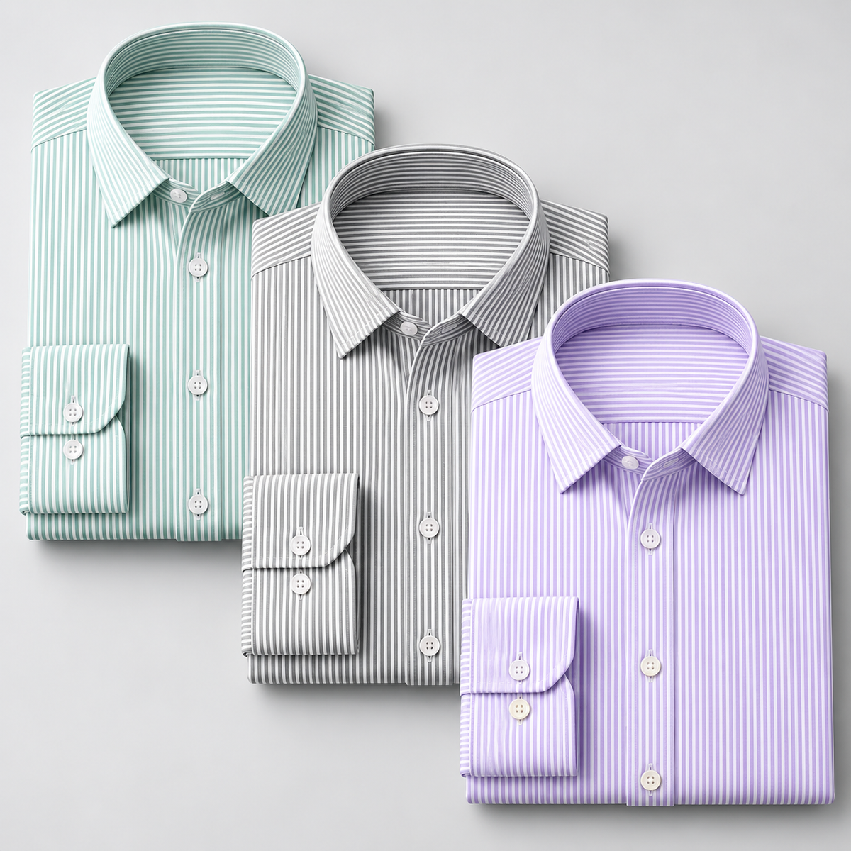 Nomad Stitch Premium Stripe Collection – Pack of 3 | Purple + Light Green + Dark Green