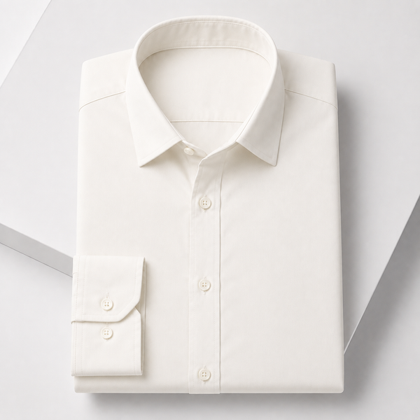 Urban Thread Core Cotton Shirt - Ivory White