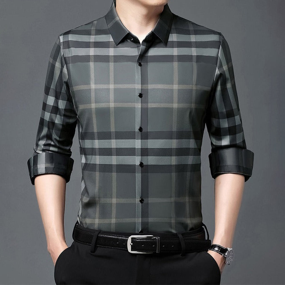 Green check shirt