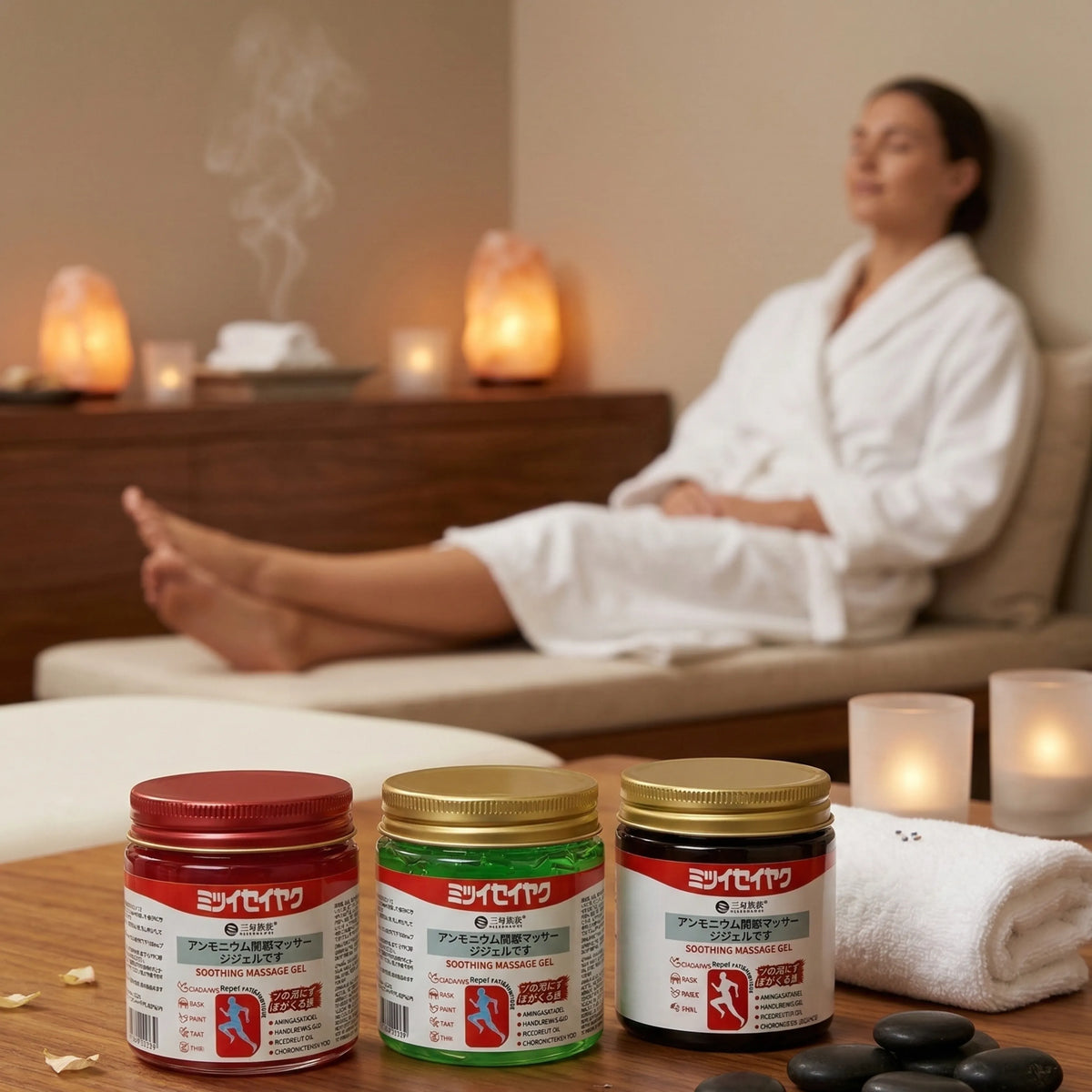 Combo Of 3 Japanese Massage Gels – Cooling, Soothing & Warming Body Relief Gel for Neck, Shoulder, Back & Muscle Relaxation